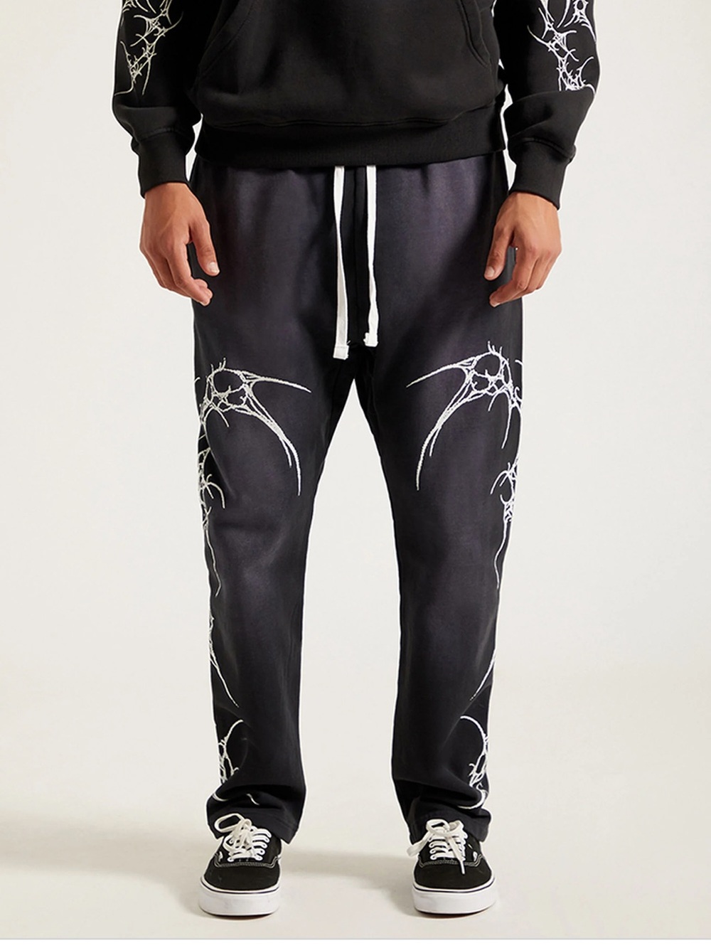 Pacsun Black Graphic Sweatpants